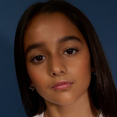 Little Star Sterling Silver Star Hoop Earrings