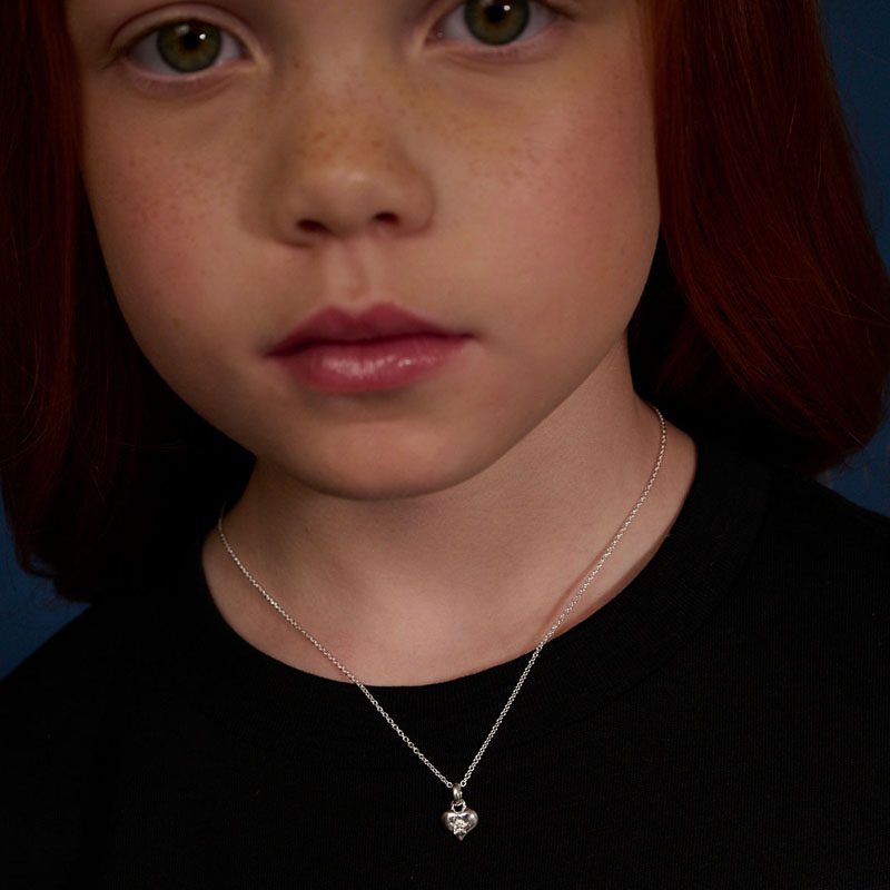 Little Star Bella Diamond Heart Pendant