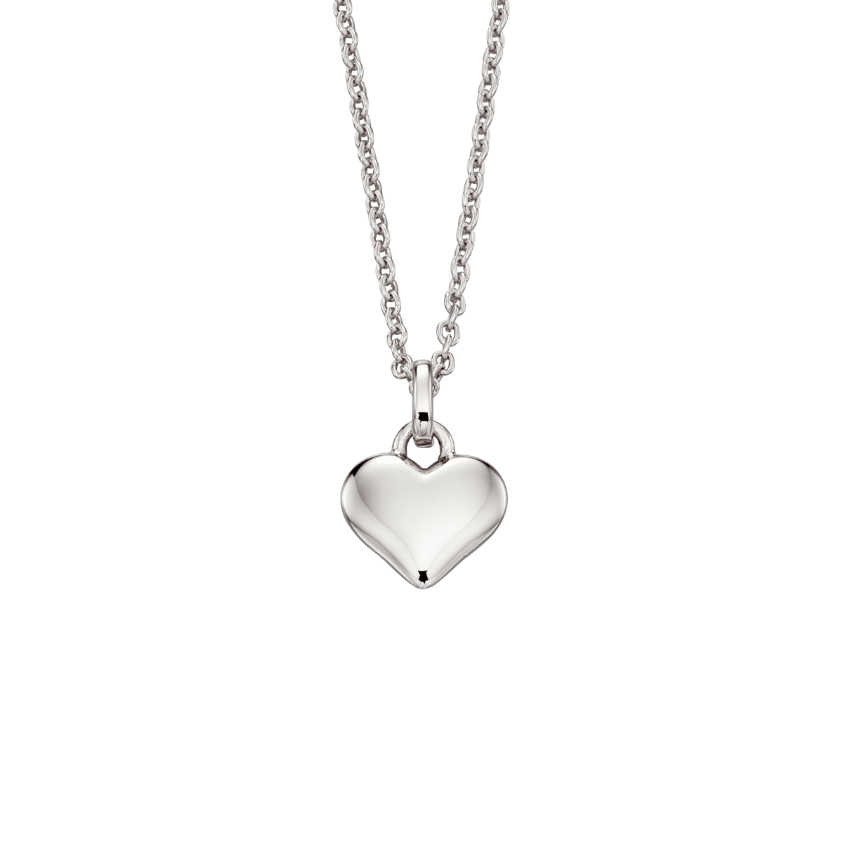 Little Star Mia Plain Small Heart Pendant and Chain