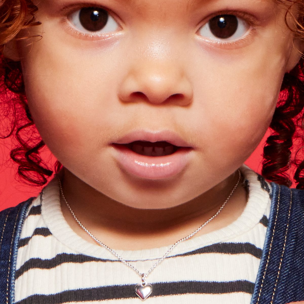 Little Star Mia Plain Small Heart Pendant and Chain