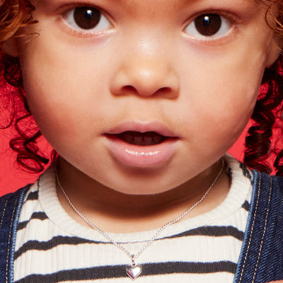 Little Star Mia Plain Small Heart Pendant and Chain