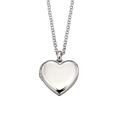 Little Star Olivia Plain Medium Heart Locket Pendant