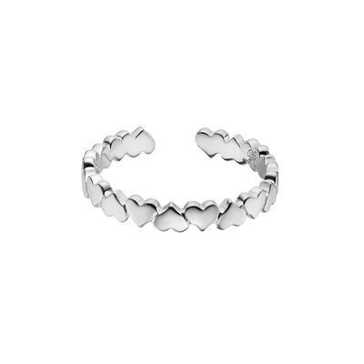 Little Star Sterling Silver Girls Heart Band Ring