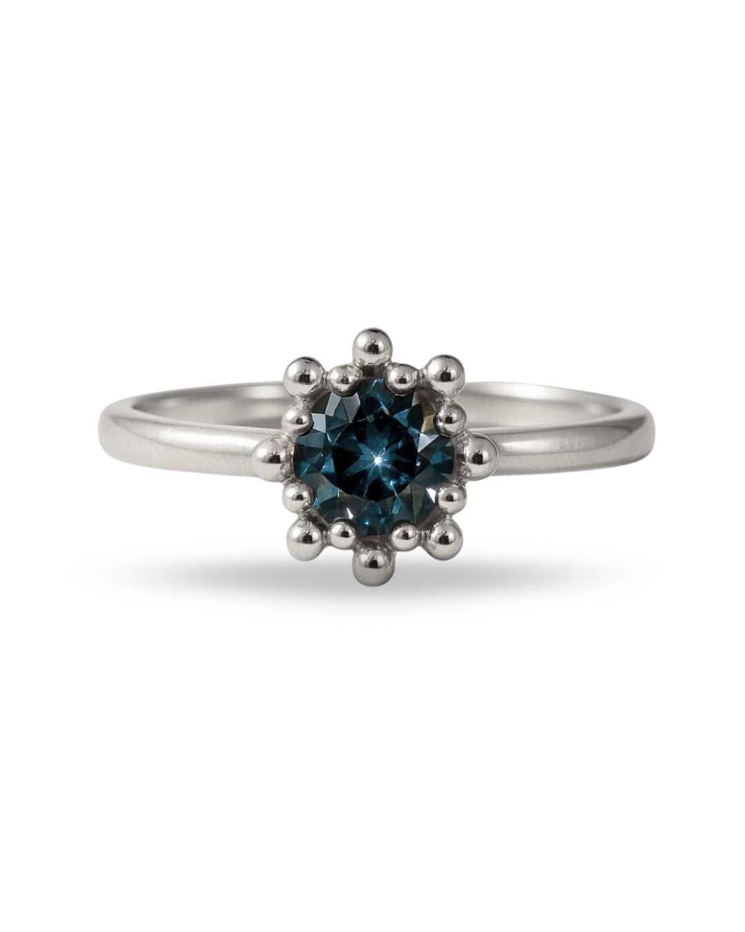 Dainty London Sterling Silver Large Zaria Ring