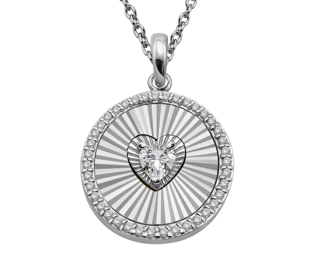 Sterling Silver Cubic Zirconia Necklace