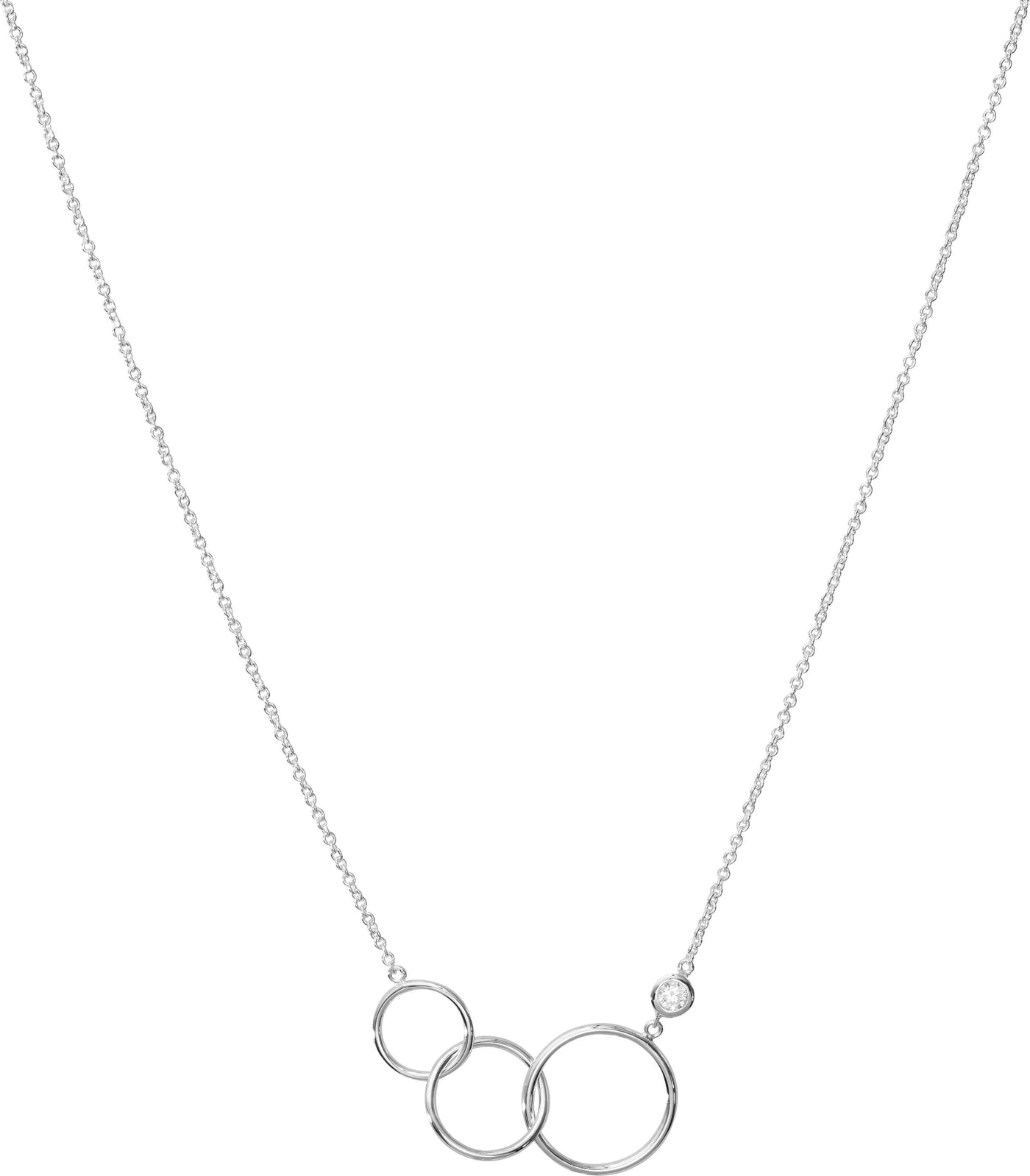 Unique & Co Sparkling Circles Necklace - Rococo Jewellery