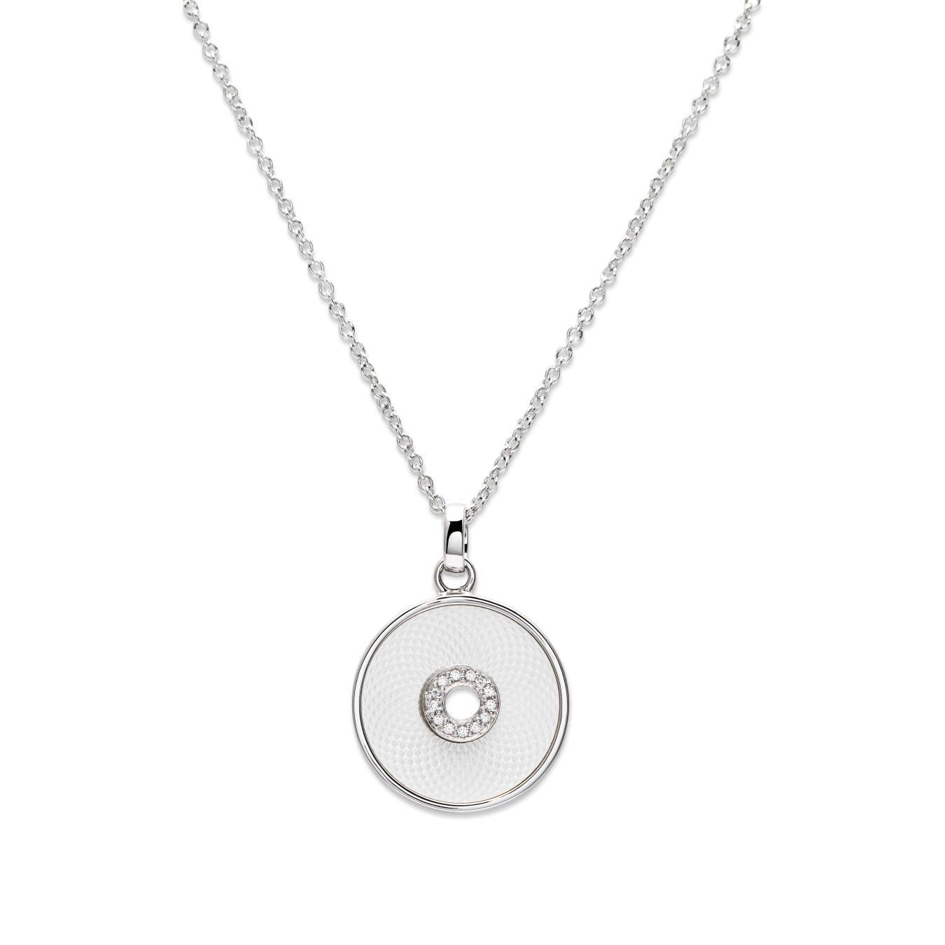 Unique & Co Mother of Pearl Disc Necklace - Rococo Jewellery