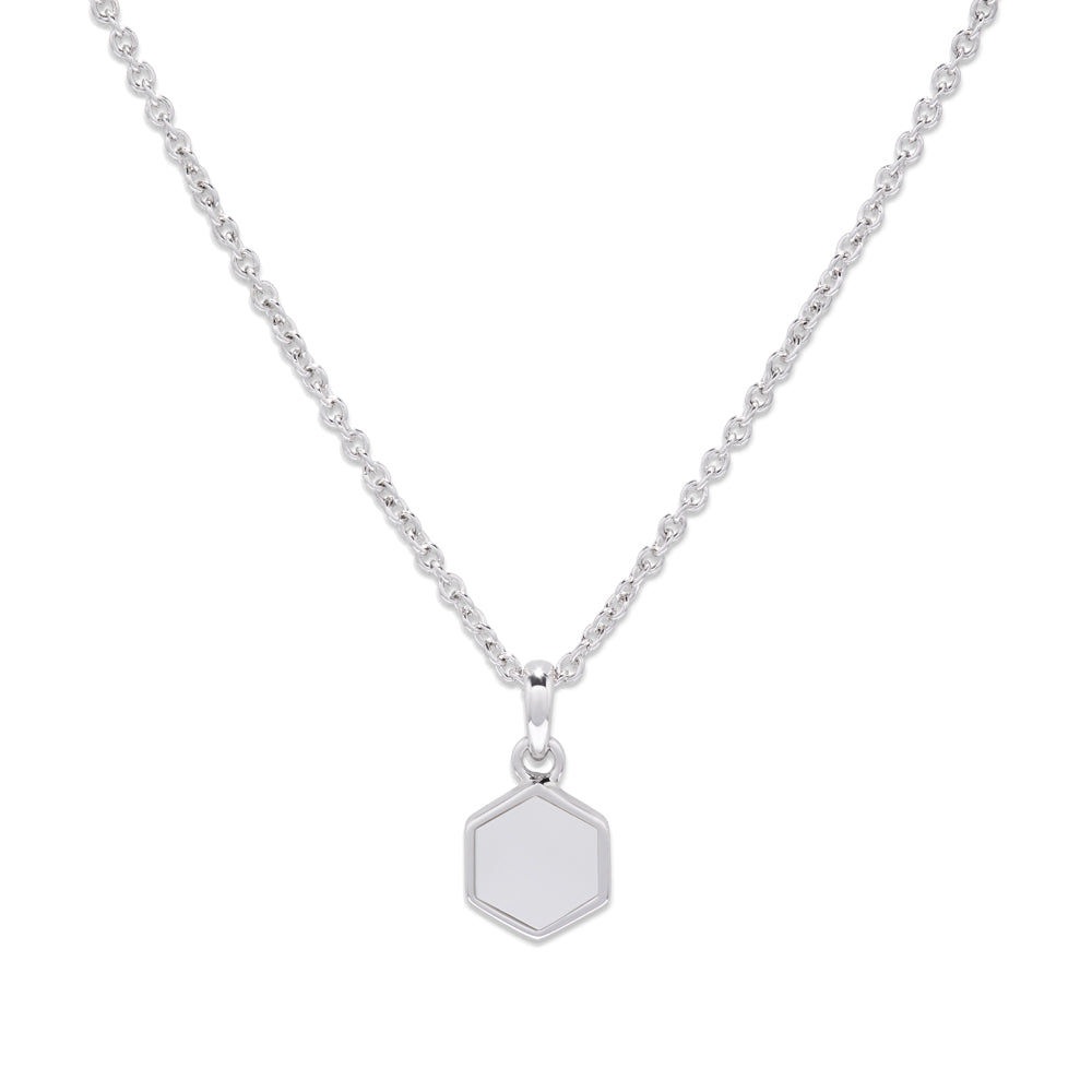 Unique & Co Honeycomb Mother of Pearl Necklace