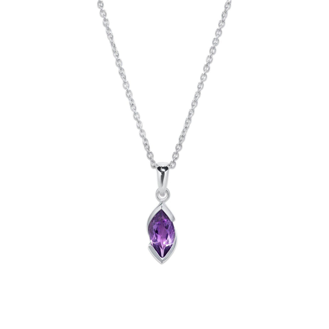 Stunning 925 Sterling online Amethyst Necklace