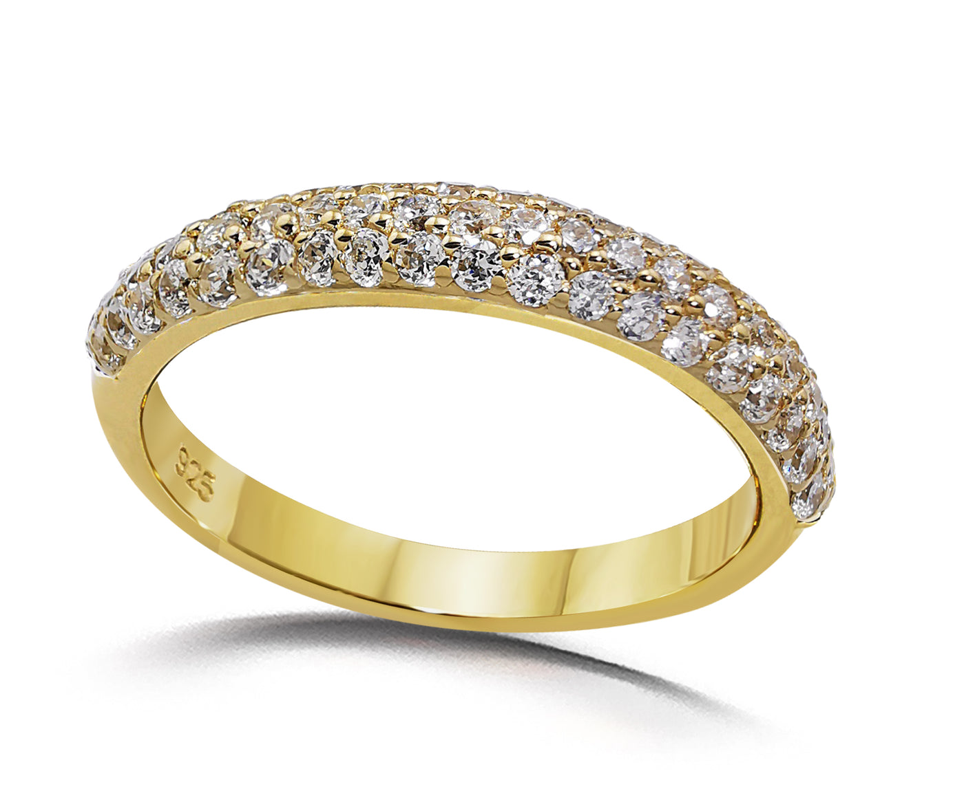 Unique & Co Gold Vermeil Cubic Zirconia Ring