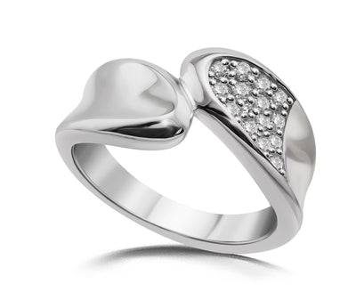 Unique & Co Sterling Silver Cubic Zirconia Ring
