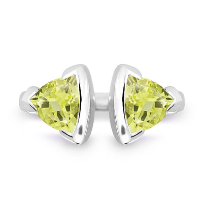 Unique & Co Sterling Silver Lemon Citrine Ring