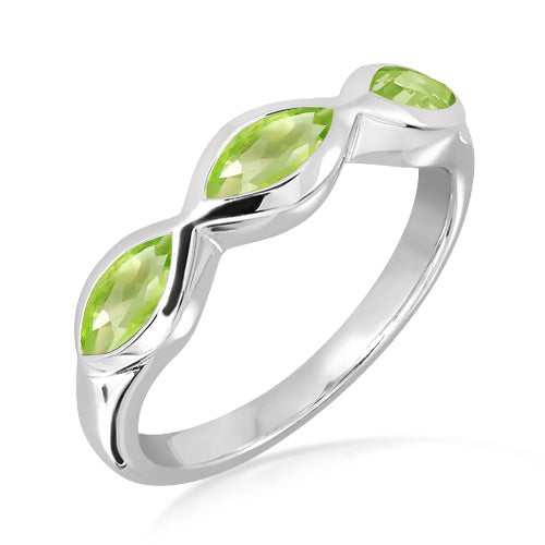 Unique & Co Sterling Silver Peridot Ring