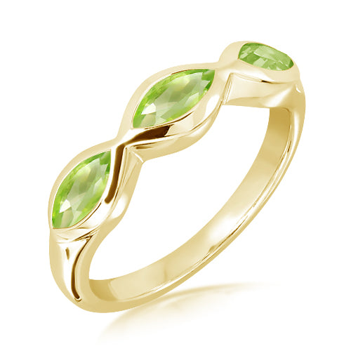 Unique & Co Gold Vermeil Peridot Ring