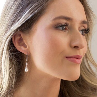 Kit Heath Astoria Glitz Twin Pearl Drop Earrings