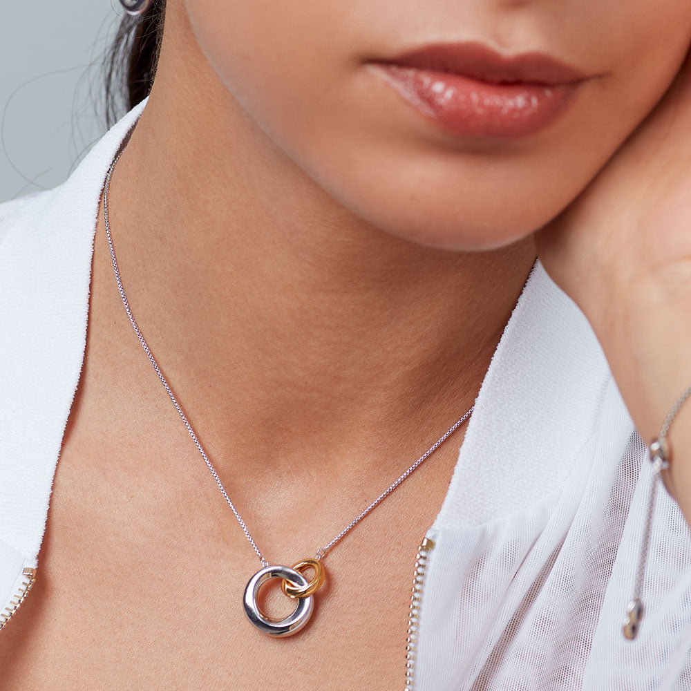 Kit Heath Bevel Cirque Gold Link Necklace