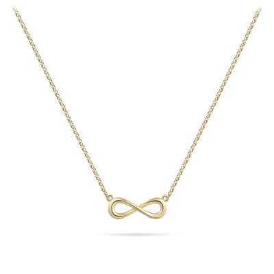 Gold Vermeil Sterling Silver Infinity Necklace - Rococo Jewellery