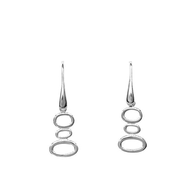 Cascading Ovals Drop Earrings - Rococo Jewellery