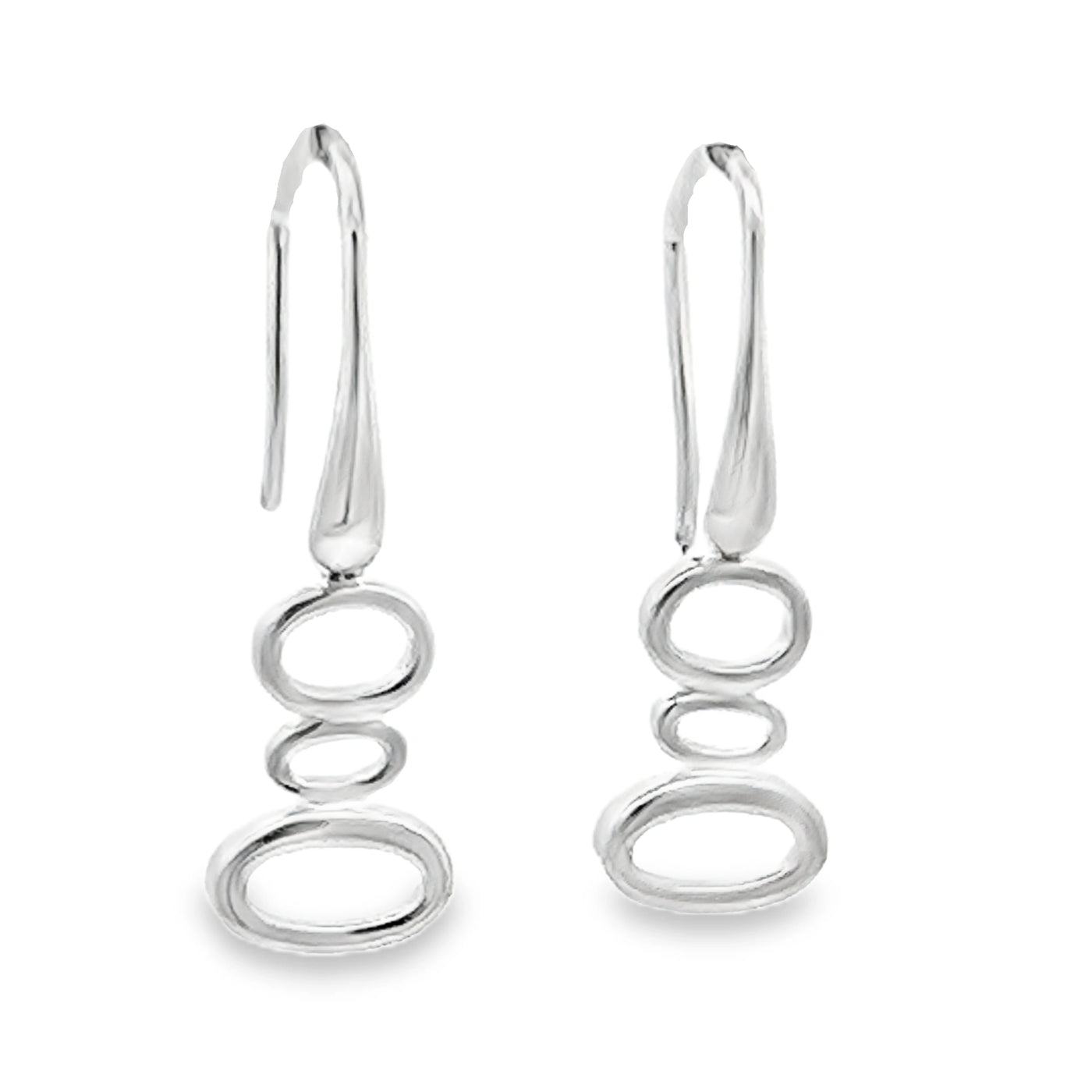 Cascading Ovals Drop Earrings