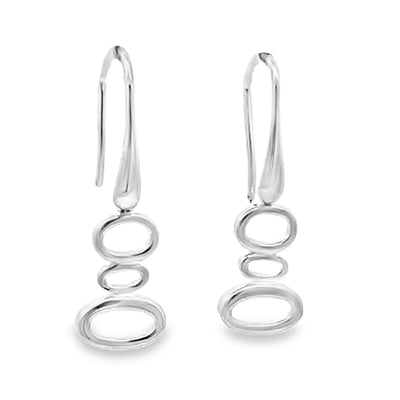 Cascading Ovals Drop Earrings
