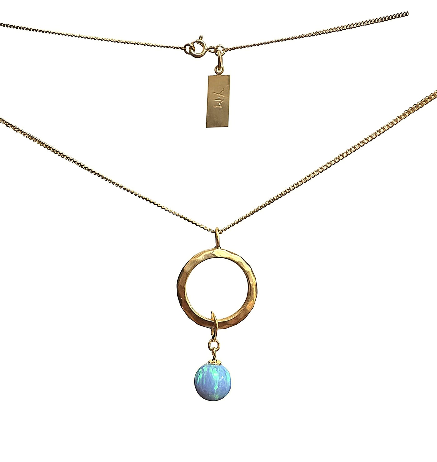 Yaron Morhaim 14ct Gold Vermeil Opal Necklace