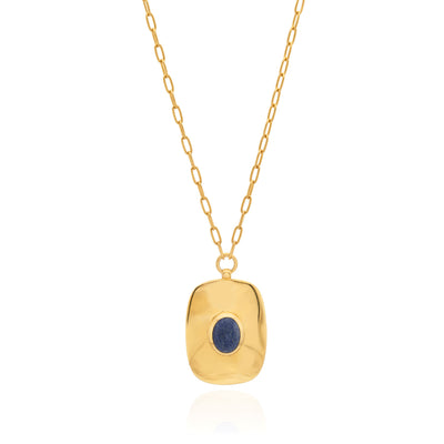 Anna Beck Gold Wavy Dumortierite Necklace