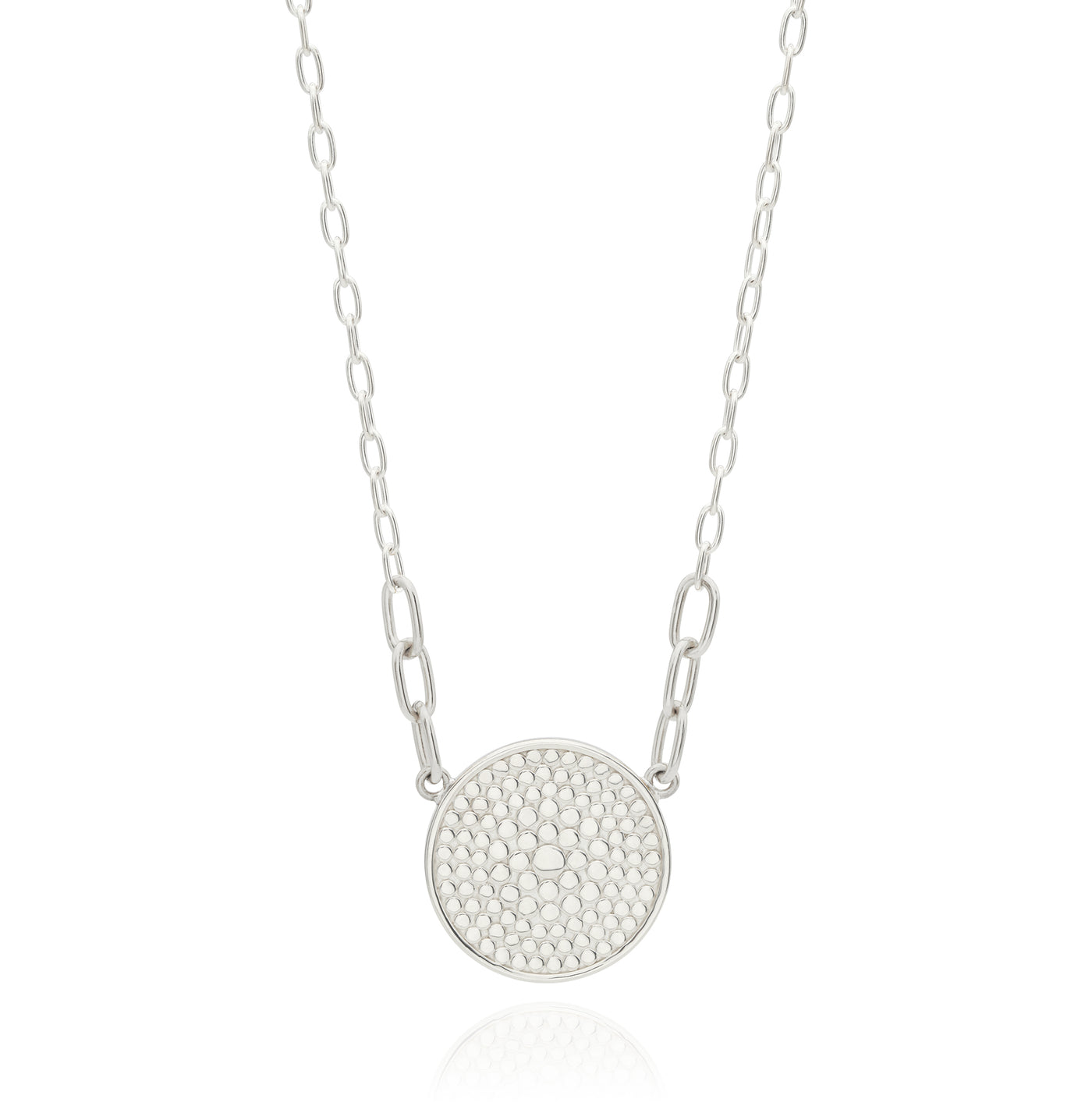 Anna Beck Gold and Silver Balance Circle Pendant Necklace