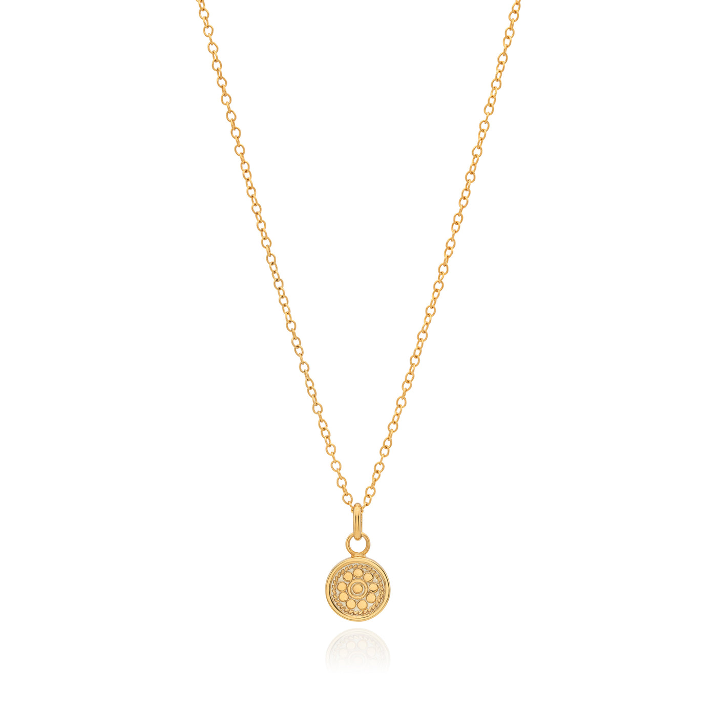 Anna Beck Gold Vermeil Small Circle Pendant