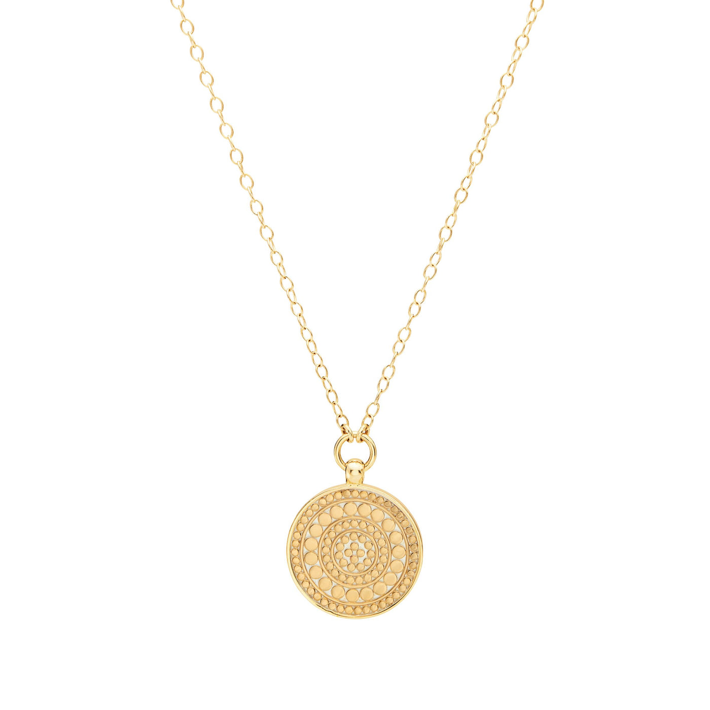 Anna Beck 18ct Gold Vermeil Alignment Circle Necklace