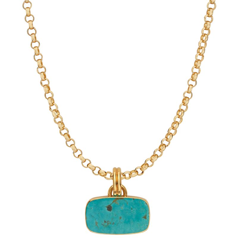 Anna Beck Gold Turquoise Pendant Necklace