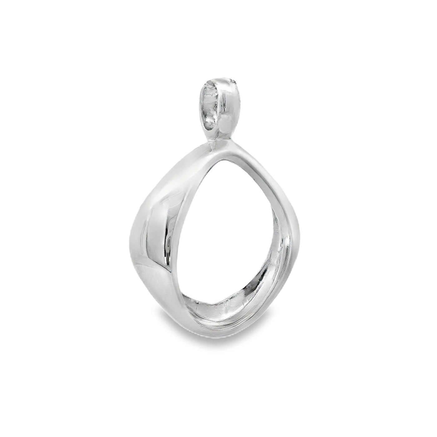 Sterling Silver Bagel Pendant