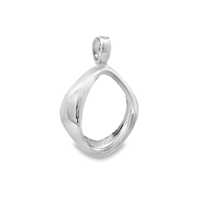 Sterling Silver Bagel Pendant