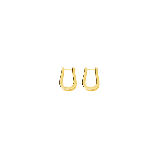 Lucy Q Gold Vermeil Small Petal Hoop Earrings