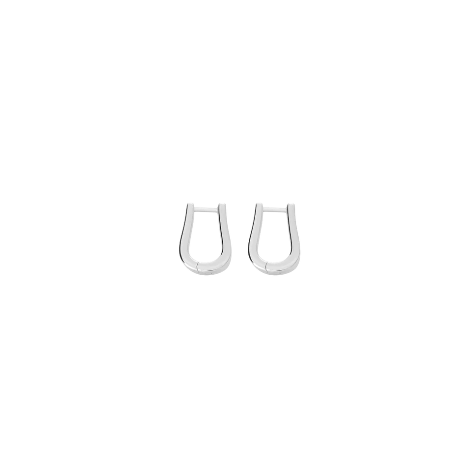 Lucy Q Sterling Silver Small Petal Hoop Earrings