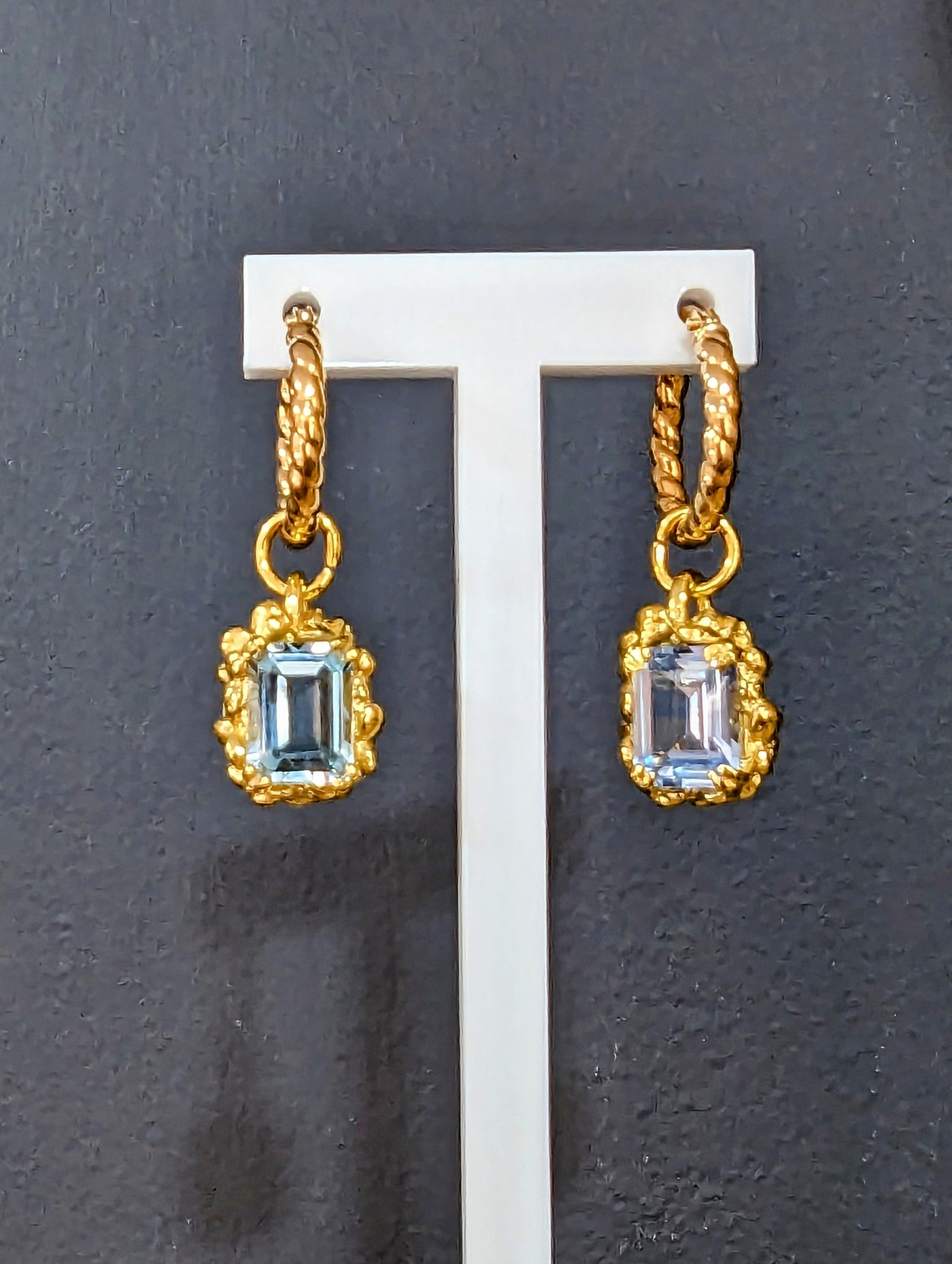 18ct Gold Vermeil Astrid Hoop Earrings - Rococo Jewellery