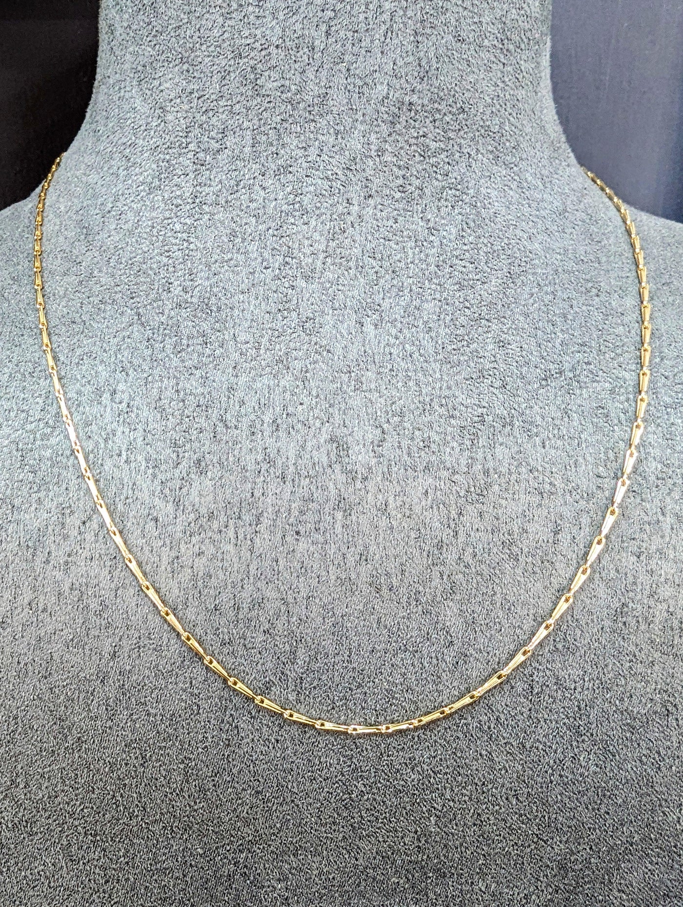 9ct Gold Hayseed Chain Necklace - Various Lengths - Rococo Jewellery