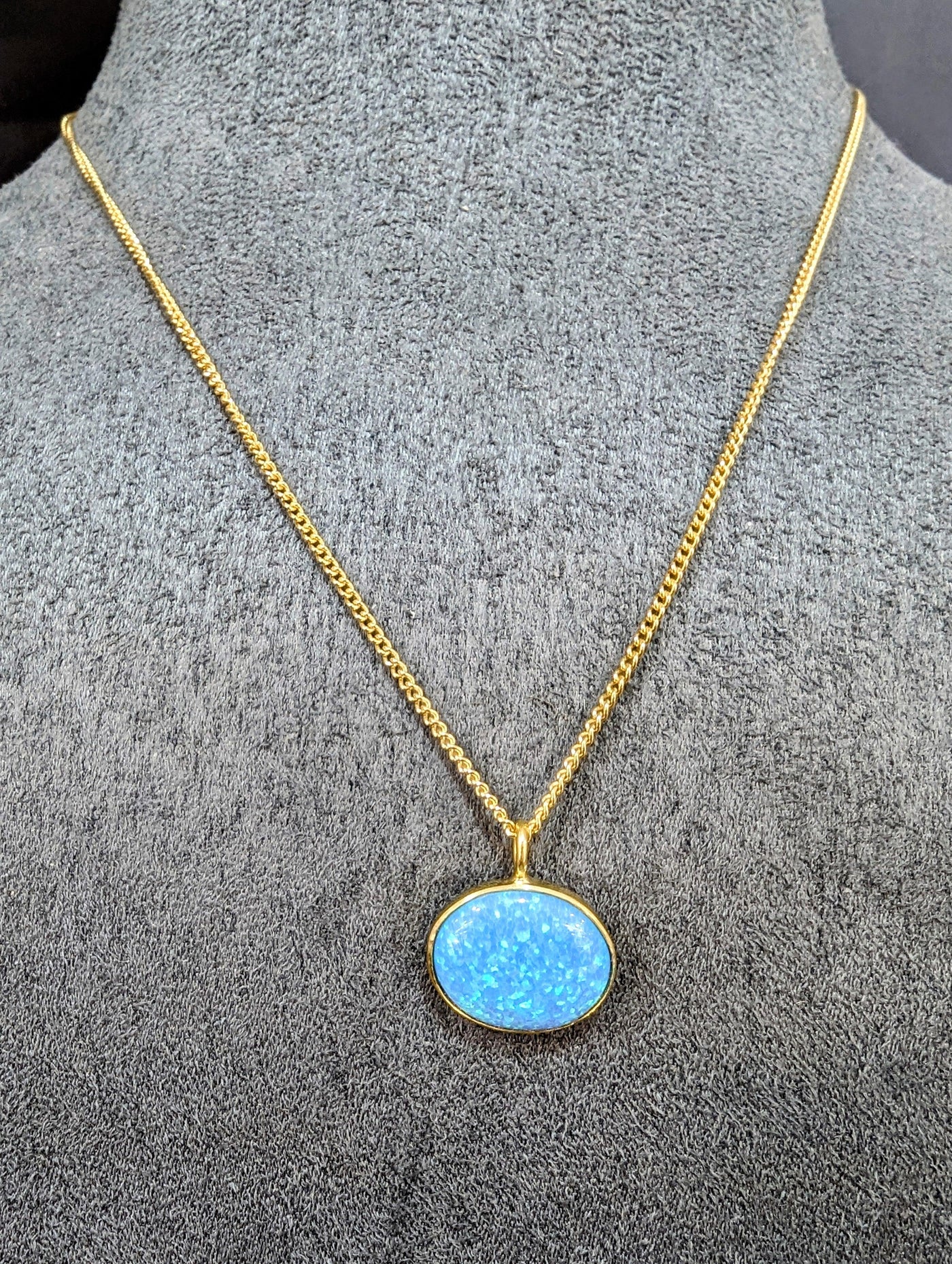 Yaron Morhaim Gold and Oval Opal Necklace - Rococo Jewellery