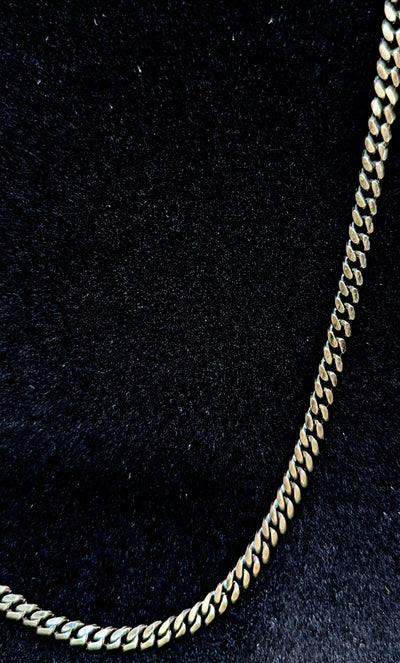 Men's Oxidised Curb Chain - Sterling Silver - Rococo Jewellery