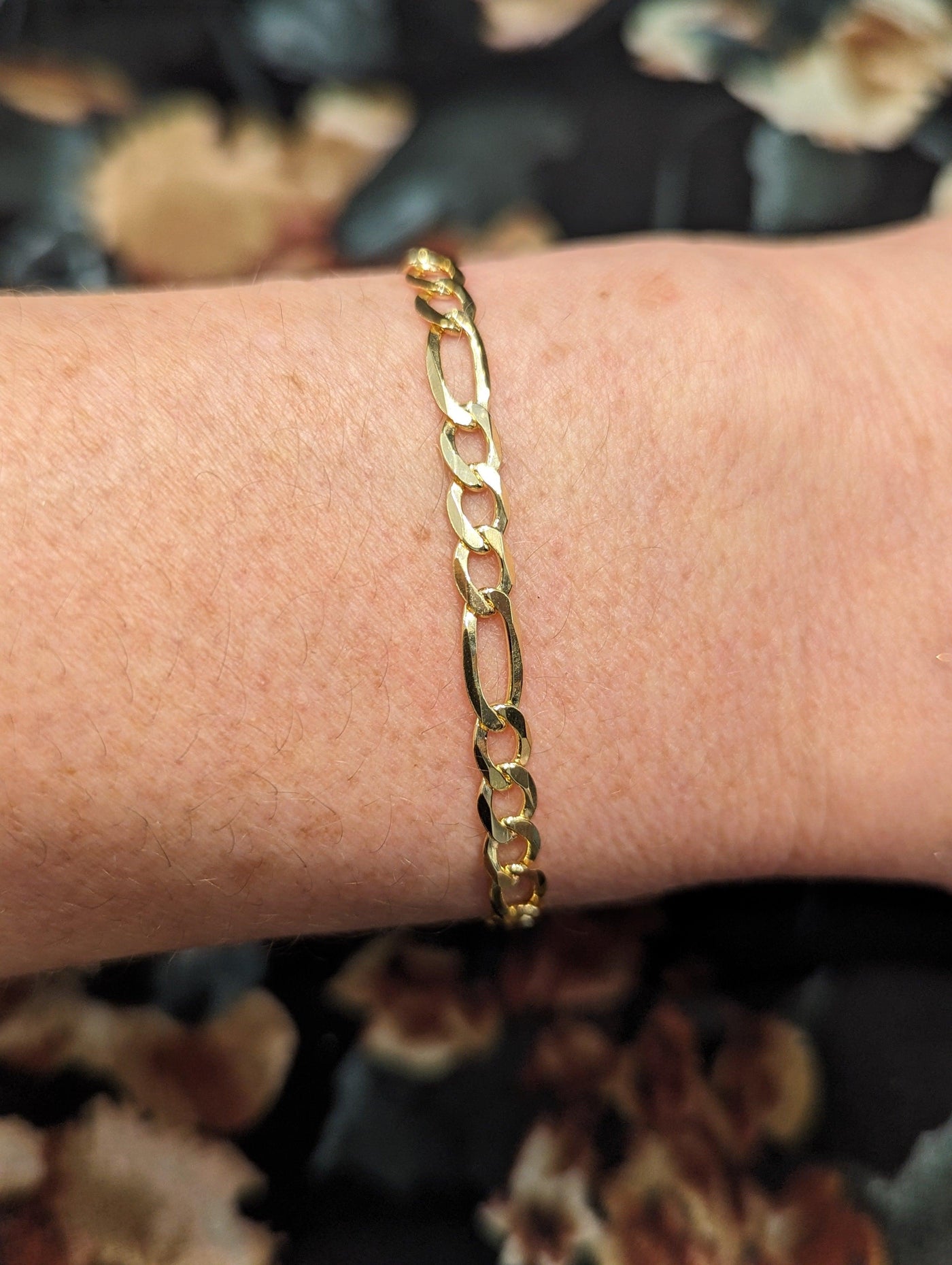 Gold Figaro Link Bracelet - Rococo Jewellery