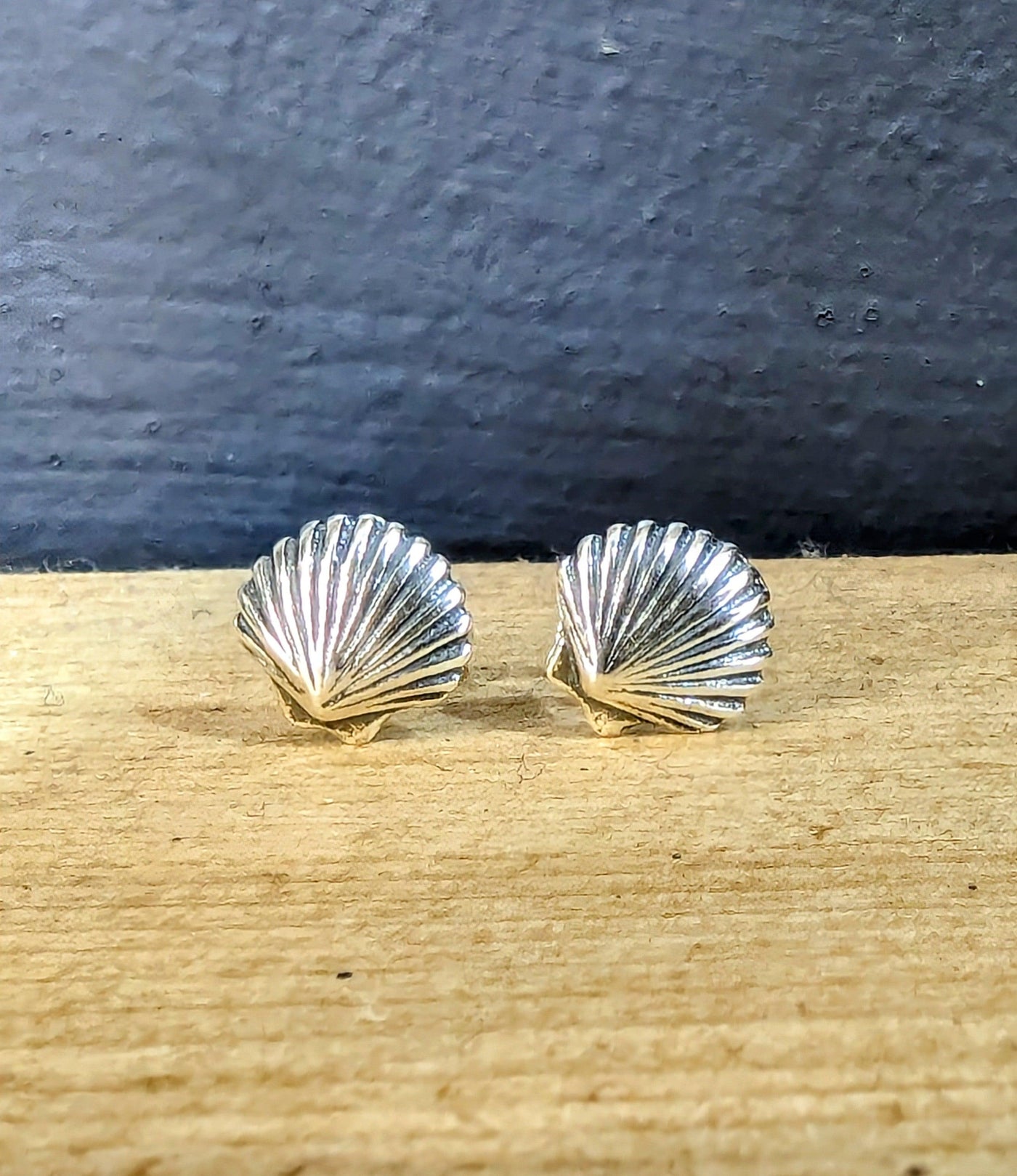 Kingsley Ryan Sterling Silver Sea Shell Stud Earrings