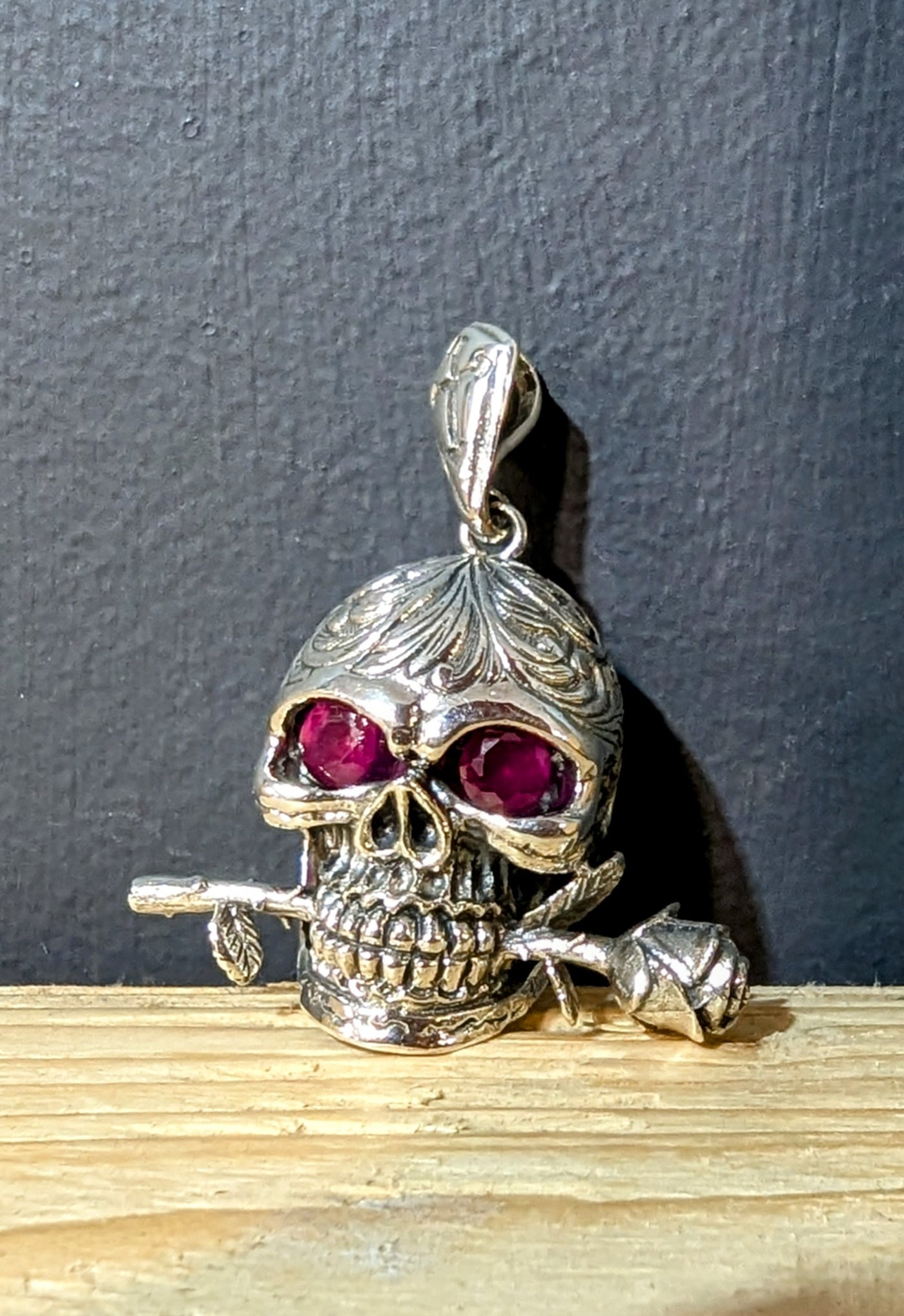 Sterling Silver Large Skull Pendant