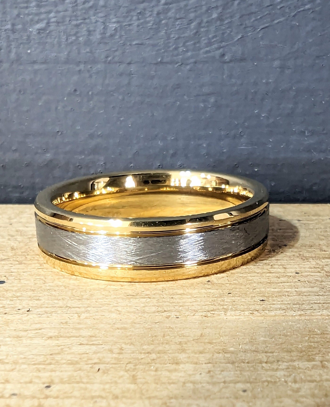 Unique & Co Tungsten Ring Gold Plated - Rococo Jewellery