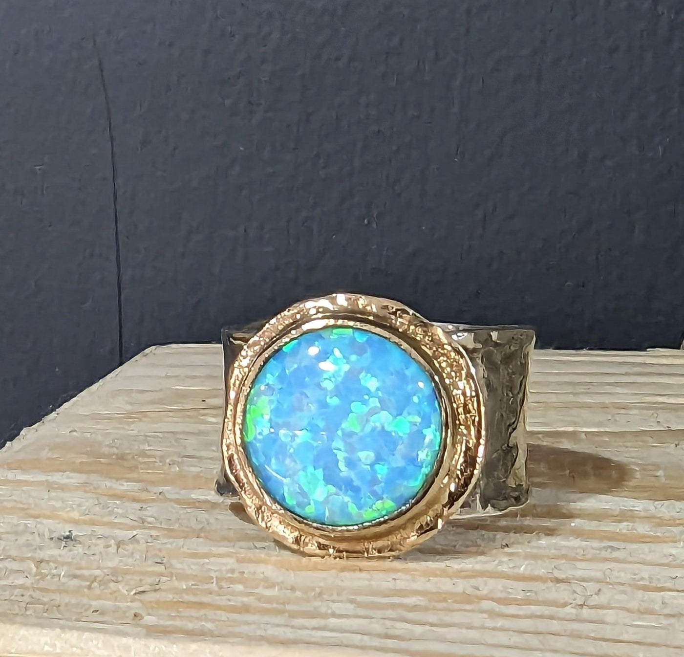 Yaron Morhaim 9ct Gold Opal Ring - Rococo Jewellery