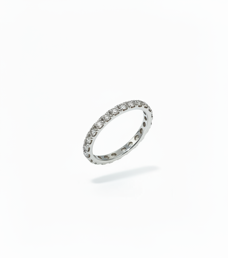 13 Diamonds and Platinum Ring