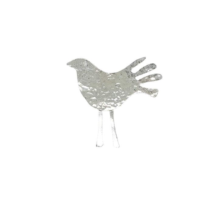 Sterling Silver Bird Brooch - Rococo Jewellery
