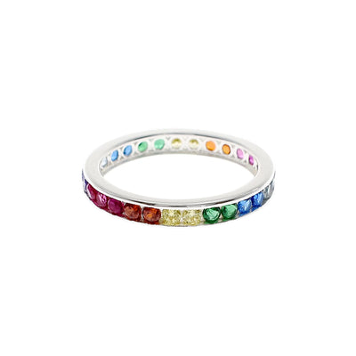 Rainbow Cubic Zirconia Ring