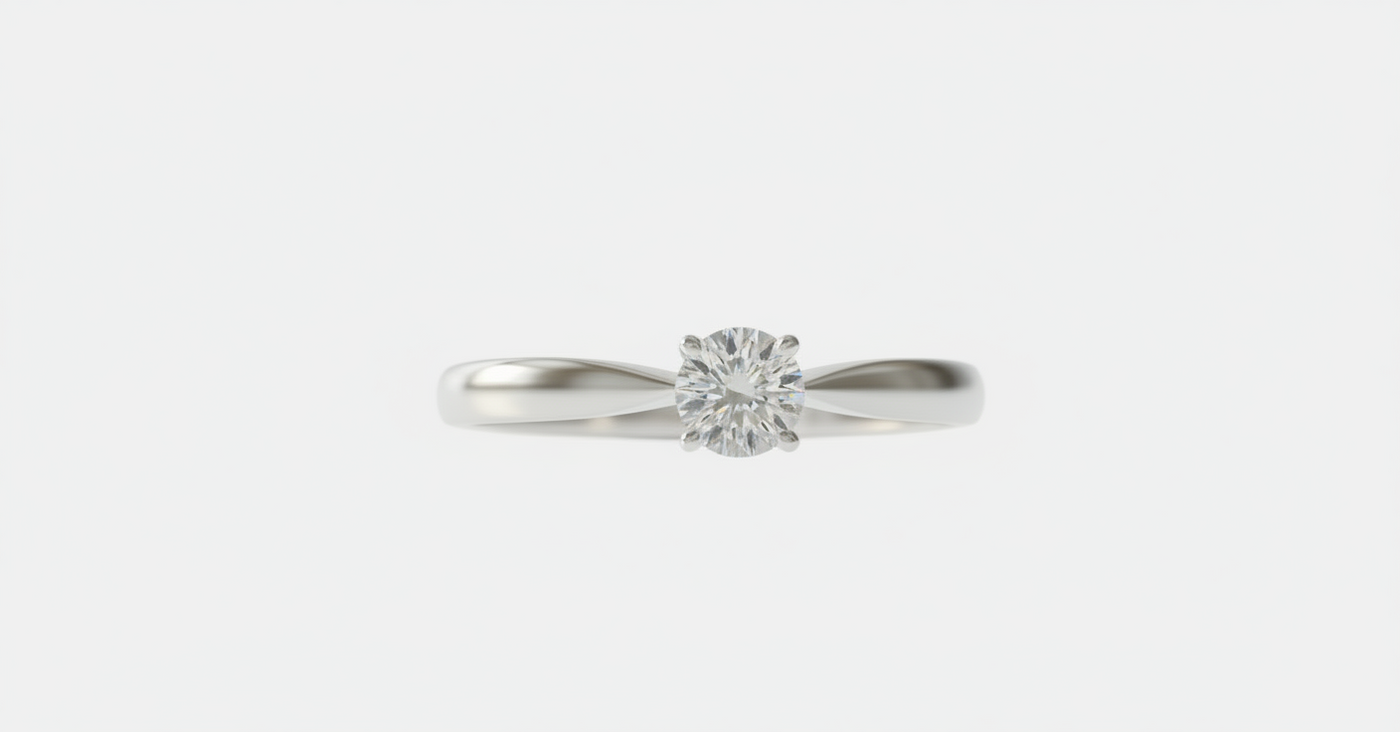 9ct White Gold 0.25ct Diamond Ring
