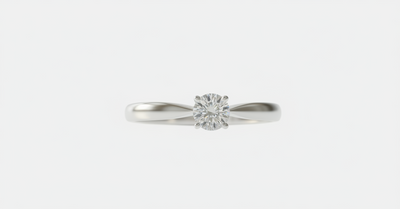 9ct White Gold 0.25ct Diamond Ring