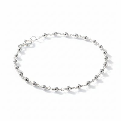 Sterling Silver Beads Bracelet