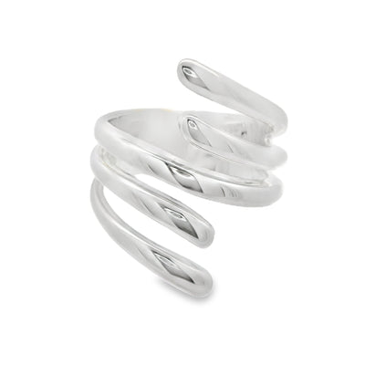 Silver Jenga Ring